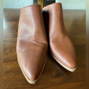 Brown Slide On Booties Size 10